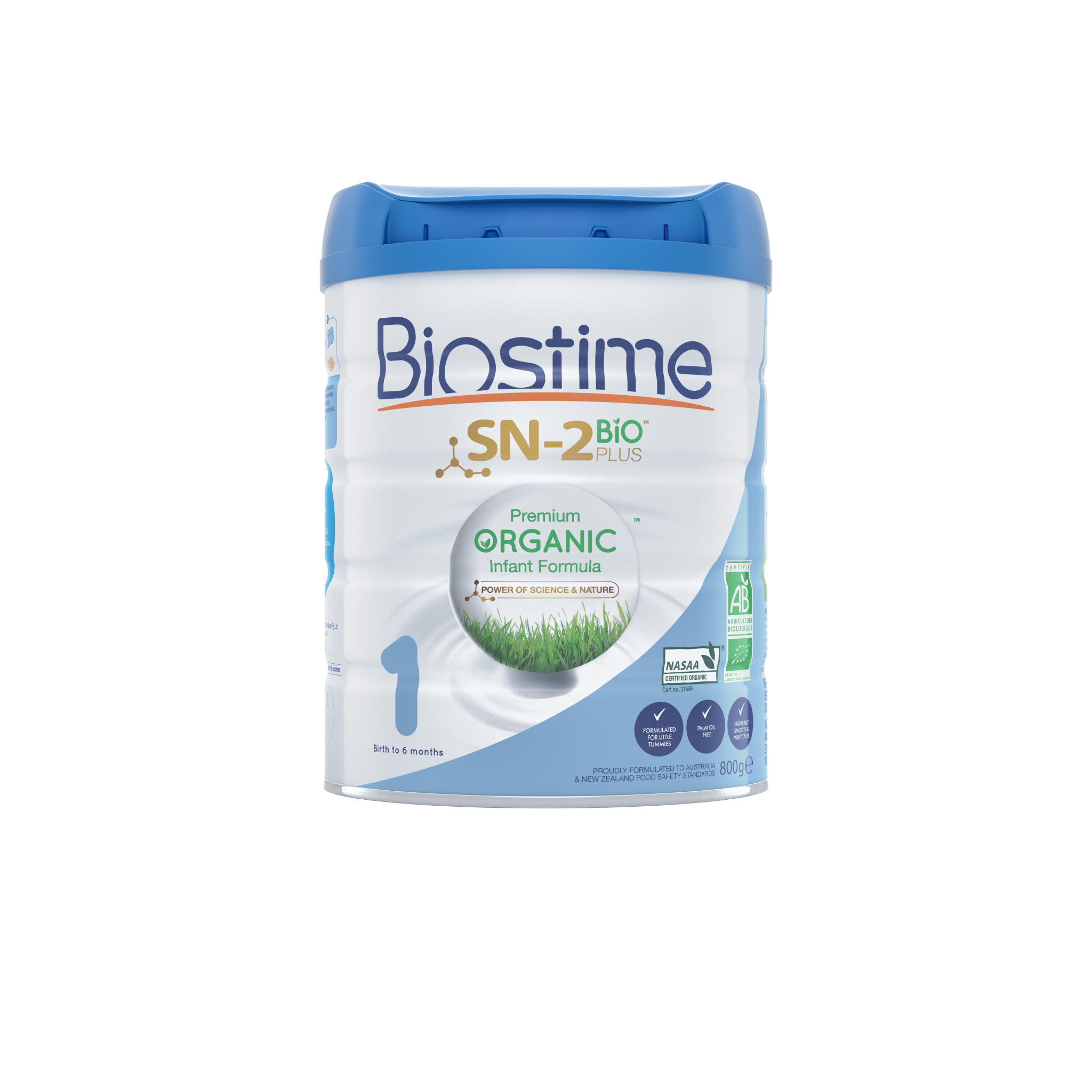 澳版Biostime合生元 婴幼儿奶粉 1段 800g/罐（澳洲直邮发货）商品第1张图片规格展示