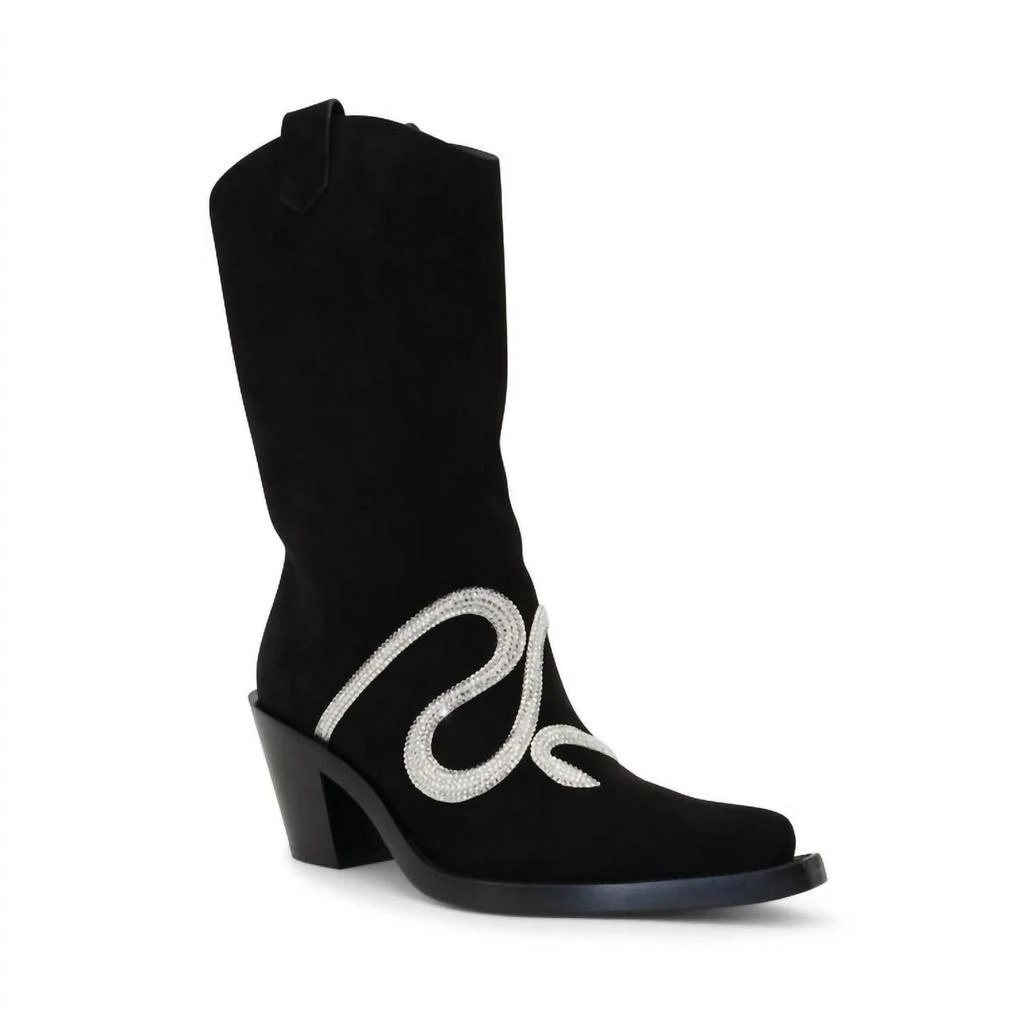 商品Rene Caovilla|Rene Caovilla - Women's Suede Snake Strass 65mm Western Boot,价格¥9480,第1张图片