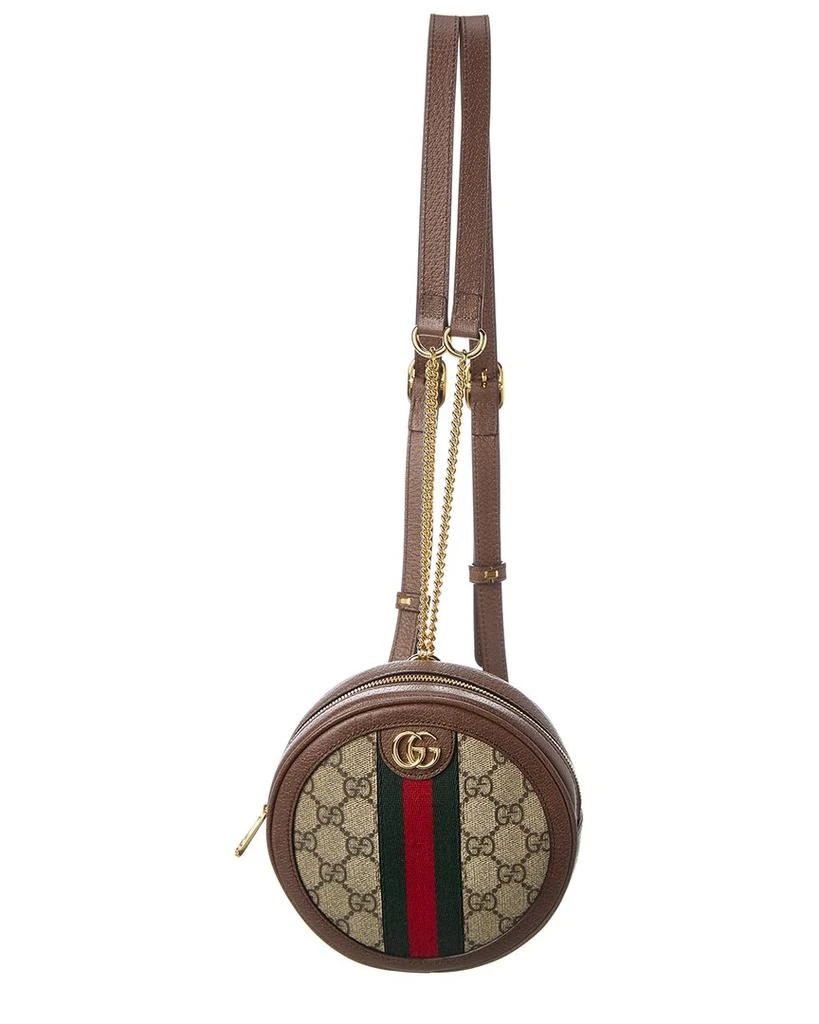 商品Gucci|Gucci GG Supreme Canvas & Leather Backpack, Brown,价格¥9060,第1张图片