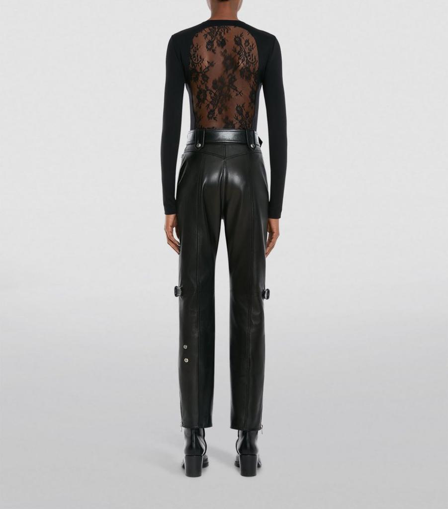 商品Alexander McQueen|Lace-Detail Long-Sleeved Top,价格¥5502,第6张图片详细描述