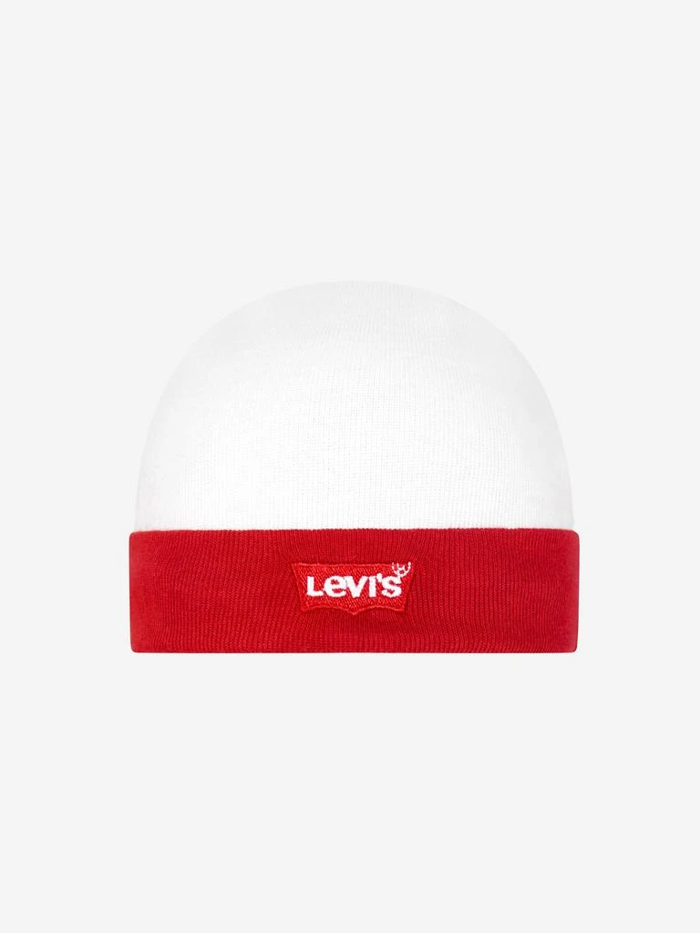 Levi's Baby Bodysuit Hat And Booties Set in White 商品