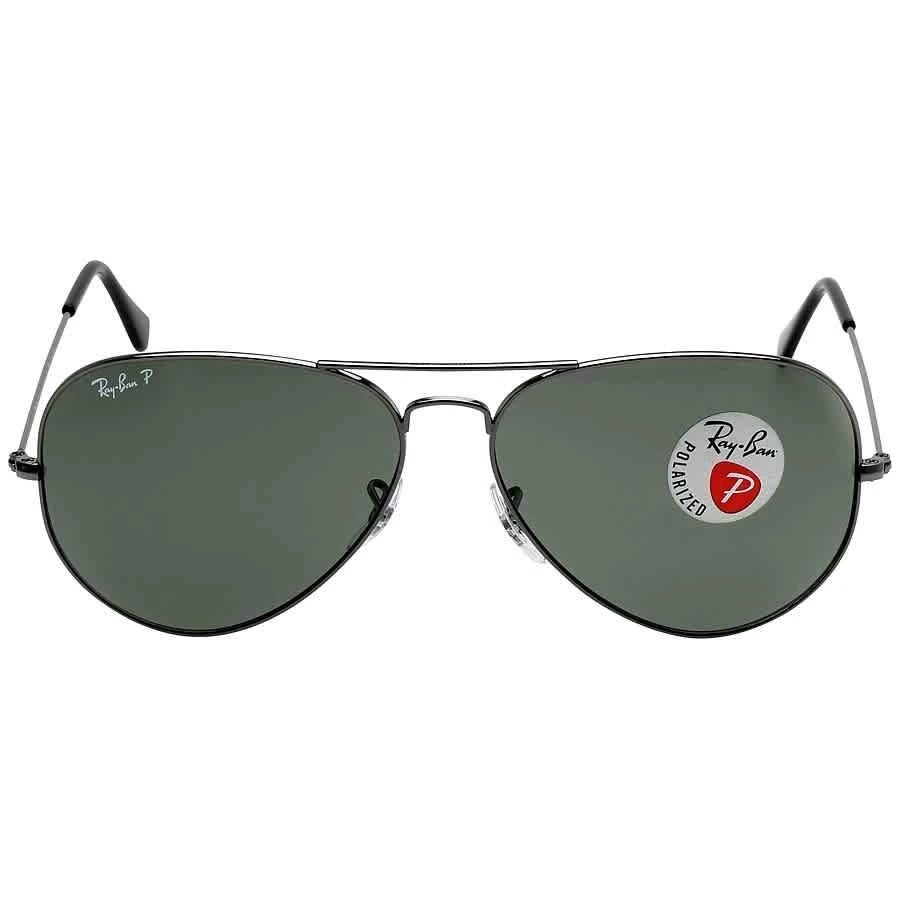 商品Ray-Ban|Aviator Classic Polarized Green Classic G-15 Unisex Sunglasses RB3025 004/58 62,价格¥974,第1张图片