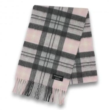 商品Gretna Green|Gretna Green 粉色格子羊绒围巾,价格¥454,第2张图片详细描述