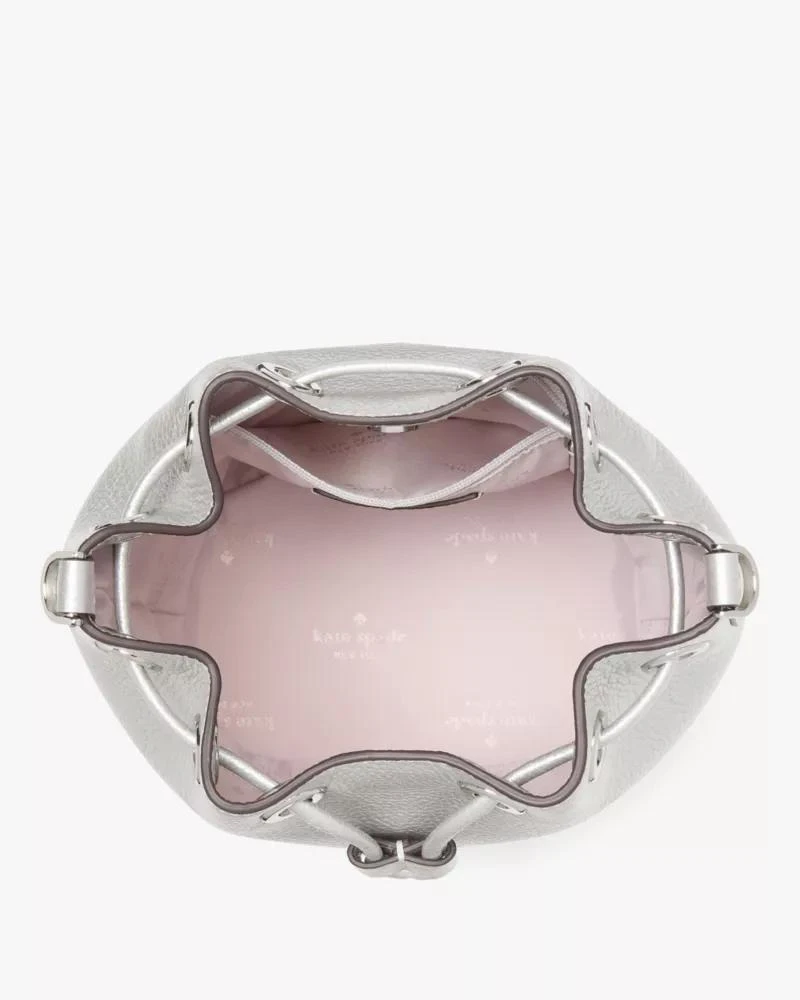 商品Kate Spade|Rosie Metallic Small Bucket Bag,价格¥855,第4张图片详细描述