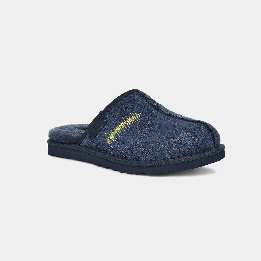 商品UGG|Embroidered Slide - Calfskin - Blue,价格¥1223,第2张图片详细描述