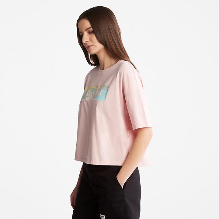 商品Timberland|Pastel T-Shirt for Women in Pink,价格¥208,第6张图片详细描述