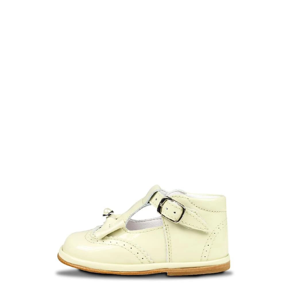 商品Babyshoes|Babyshoes Shoes Ivory Patent,价格¥219,第1张图片