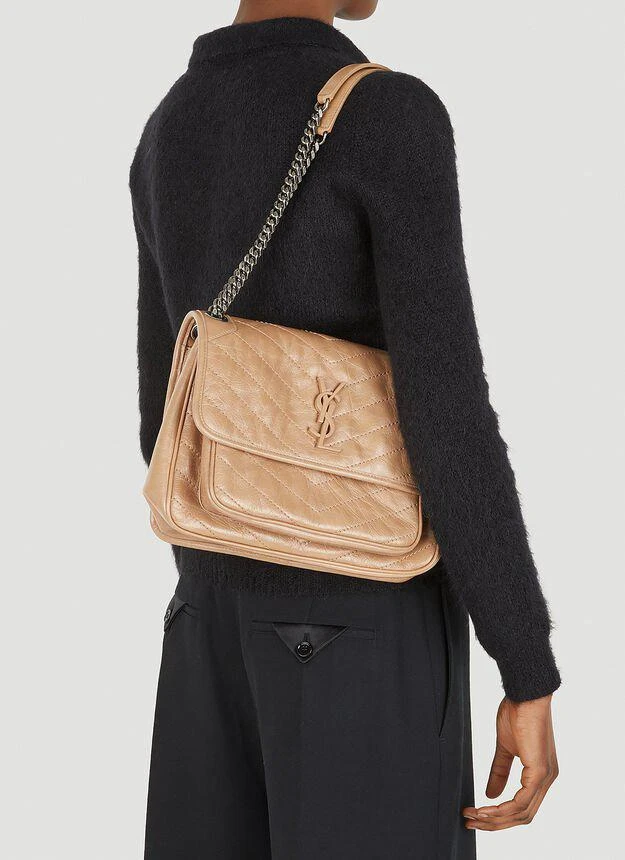 商品Yves Saint Laurent|Niki Medium Shoulder Bag in Beige,价格¥21055,第2张图片详细描述
