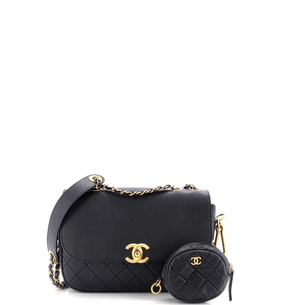 商品[二手商品] Chanel|Multi Pouching Flap Bag with Coin Purse Quilted Calfskin Medium,价格¥34125,第2张图片详细描述