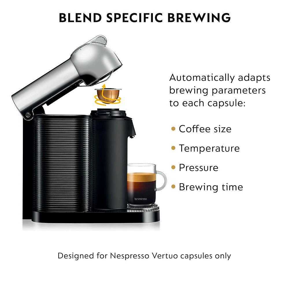 Vertuo by Breville with Aeroccino Milk Frother, Pure Chrome 商品