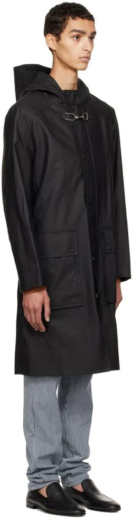 商品Gabriela Hearst|Black Coated Coat,价格¥4286,第2张图片详细描述