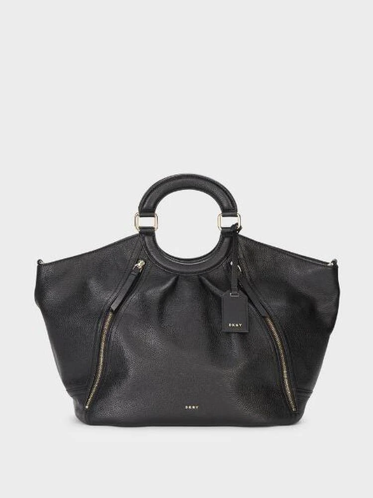 商品DKNY|Pebbled Leather Top Handle Large Tote,价格¥2269,第1张图片
