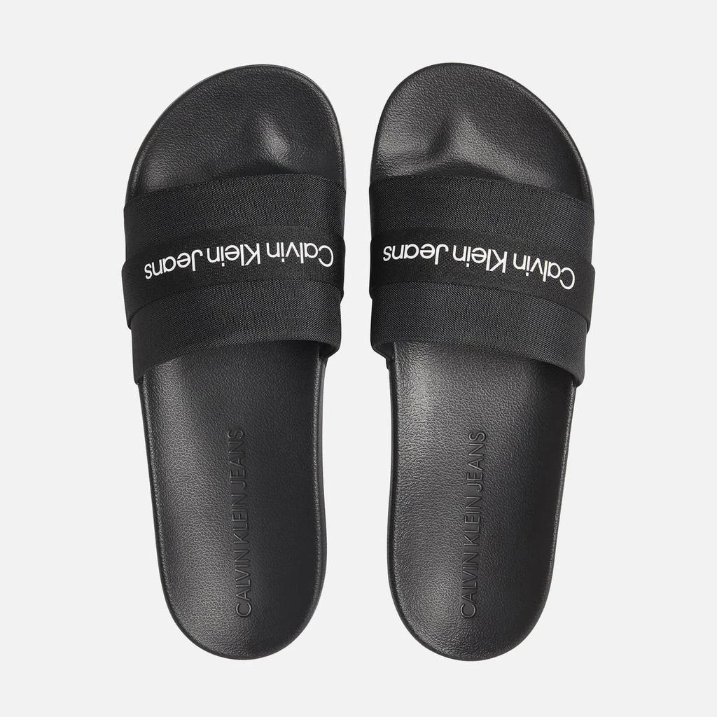 商品Calvin Klein|CALVIN KLEIN JEANS MEN'S FARGOS SLIDE SANDALS - BLACK,价格¥258,第1张图片