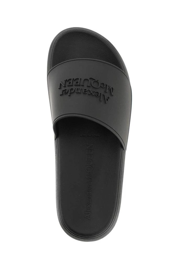 商品Alexander McQueen|LOGOED RUBBER SLIDES,价格¥1049,第3张图片详细描述