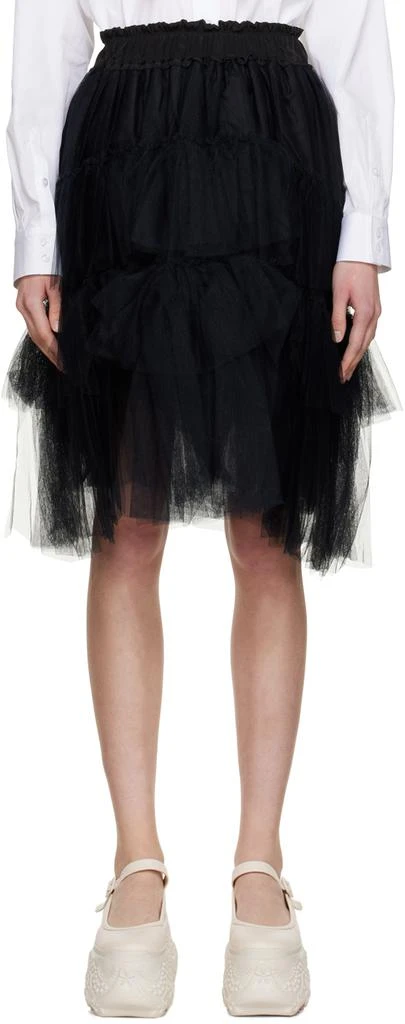 商品Simone Rocha|Black Tutu Midi Skirt,价格¥4443,第1张图片