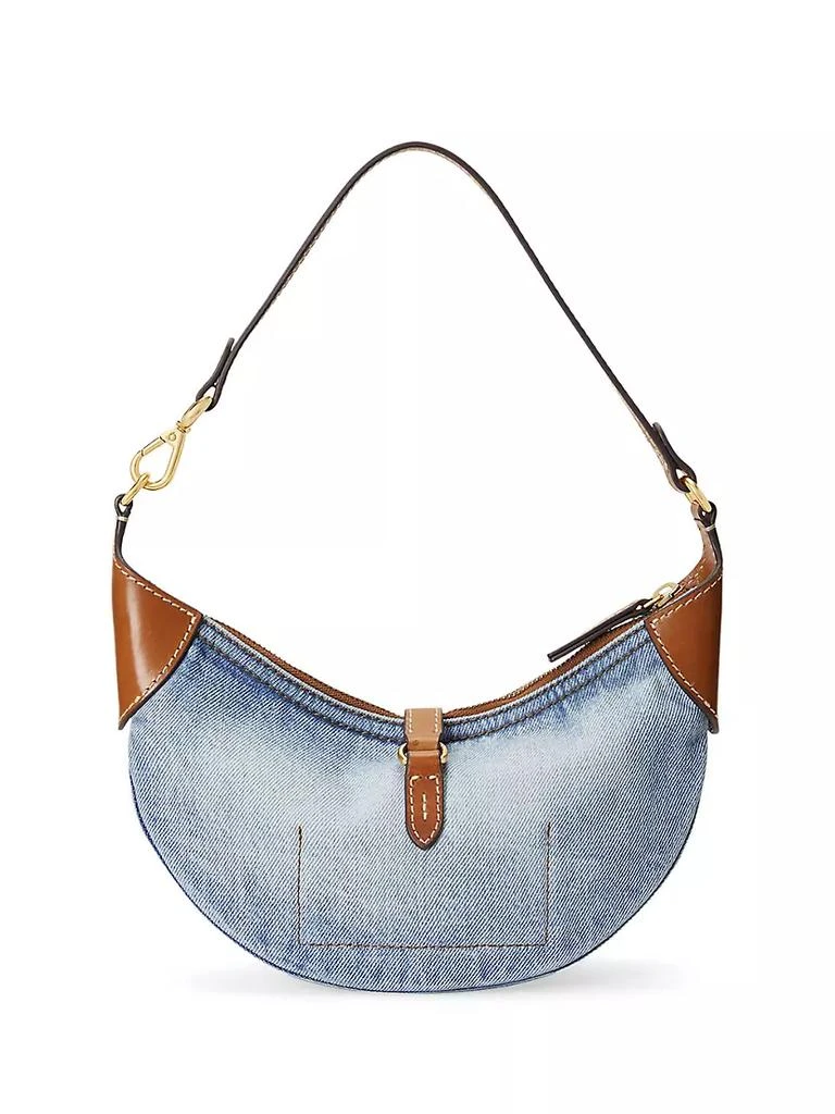 Mini Polo ID Denim &amp; Leather Shoulder Bag 商品