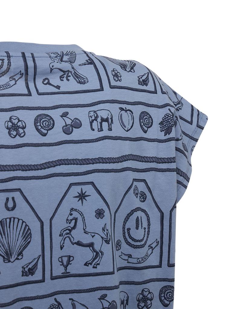 Printed Cotton Jersey Sweatshirt Vest商品第6张图片规格展示