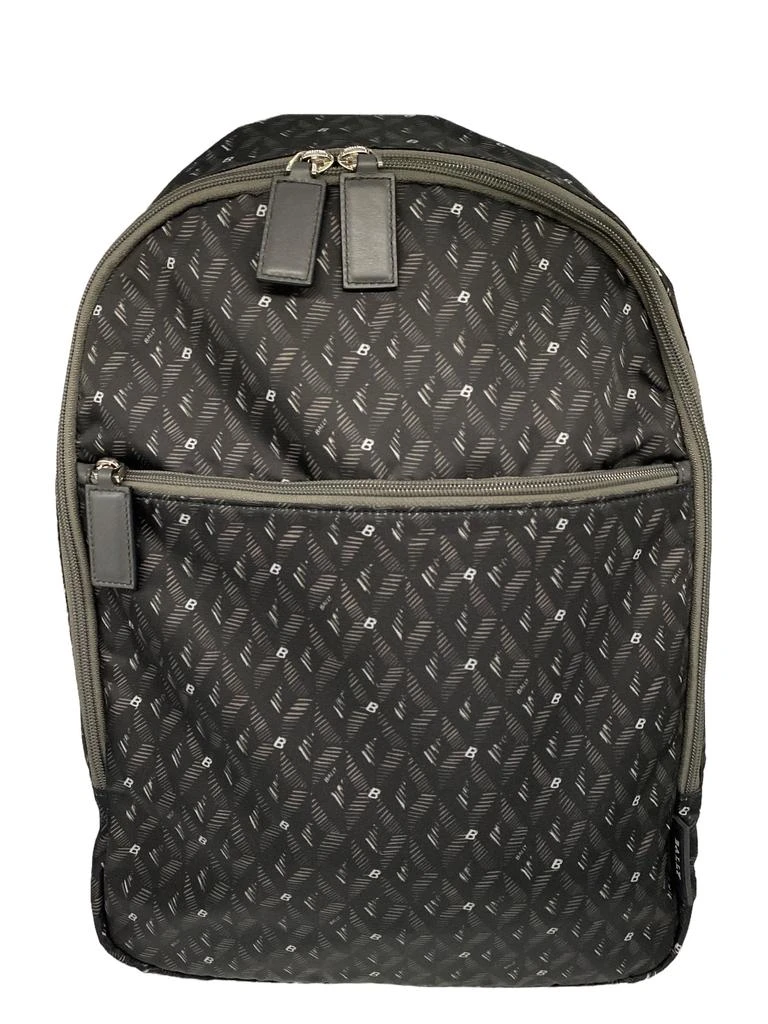 商品Bally|NEW Bally Taff Men's 6219841 Dark Gray Fabric & Leather Backpack,价格¥1540,第1张图片