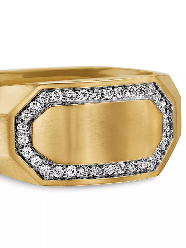 商品David Yurman|Streamline Cigar Band Ring in 18K Yellow Gold, 10.5MM,价格¥31467,第4张图片详细描述