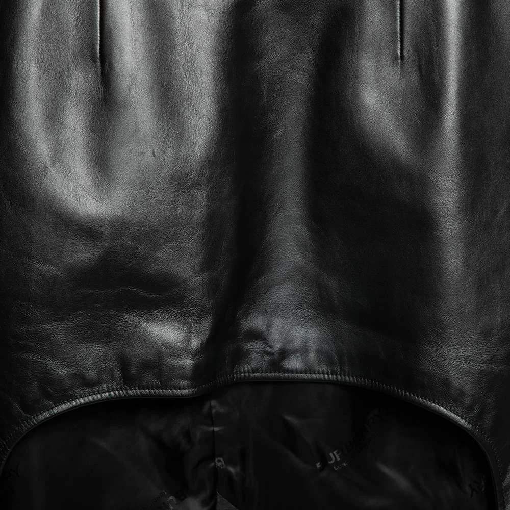 商品[二手商品] Burberry|Burberry Black Leather Step Through Pencil Skirt S,价格¥4189,第3张图片详细描述