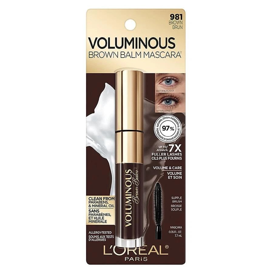 商品L'Oreal Paris|Brown Balm Volumizing, Caring, Vegan Mascara,价格¥105,第3张图片详细描述