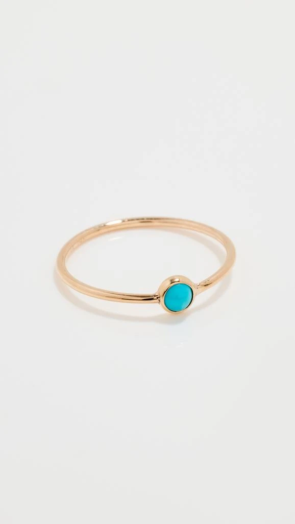 商品Zoe Chicco|14k Single Turquoise Gemtstone Stacking Ring,价格¥2075,第1张图片