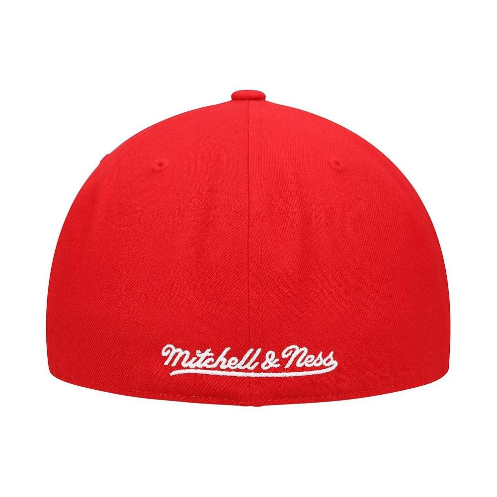 商品Mitchell and Ness|Men's Red Chicago Bulls Hardwood Classic Team Ground Fitted Hat,价格¥254,第3张图片详细描述