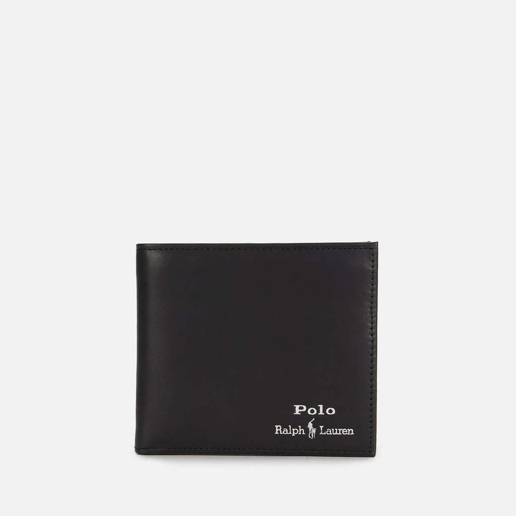 商品Ralph Lauren|Polo Ralph Lauren Men's Smooth Leather Gold Foil Wallet - Black,价格¥600,第1张图片