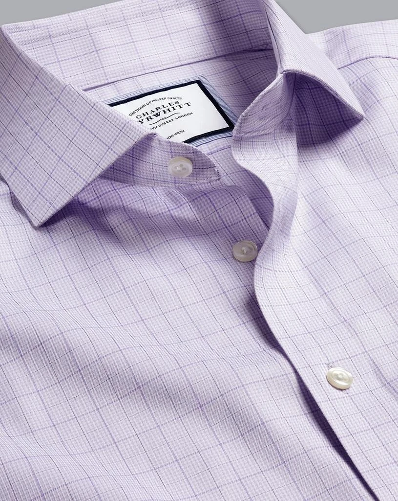 商品Charles Tyrwhitt|Non-Iron Puppytooth Check Cutaway Slim Fit Shirt,价格¥600,第4张图片详细描述