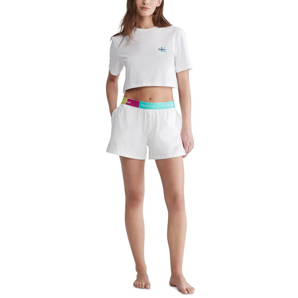 商品Calvin Klein|Women's Pride This Is Love Sleep Shorts QS6970,价格¥148,第2张图片详细描述