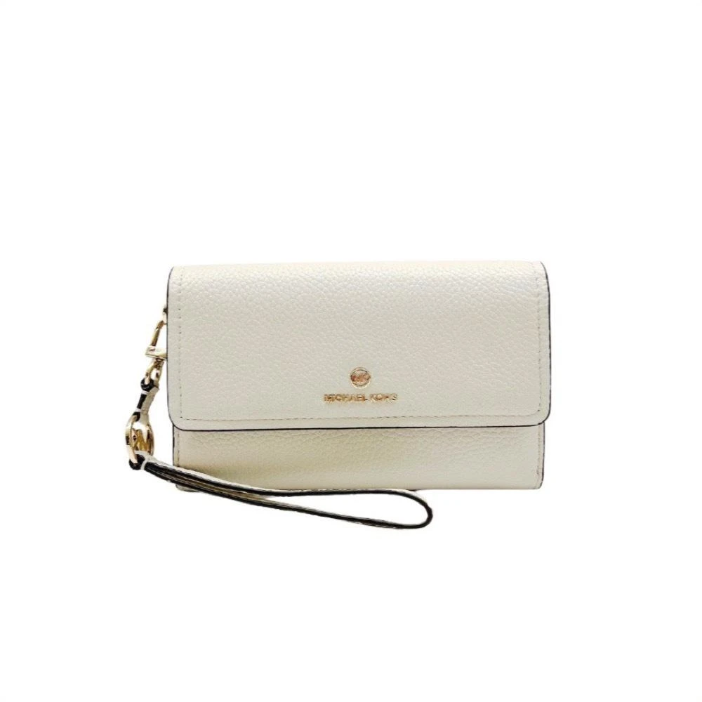 商品Michael Kors|Michael Kors - Jet Set Charm Lg Flat Phone Wristlet - Light Cream,价格¥1303,第1张图片