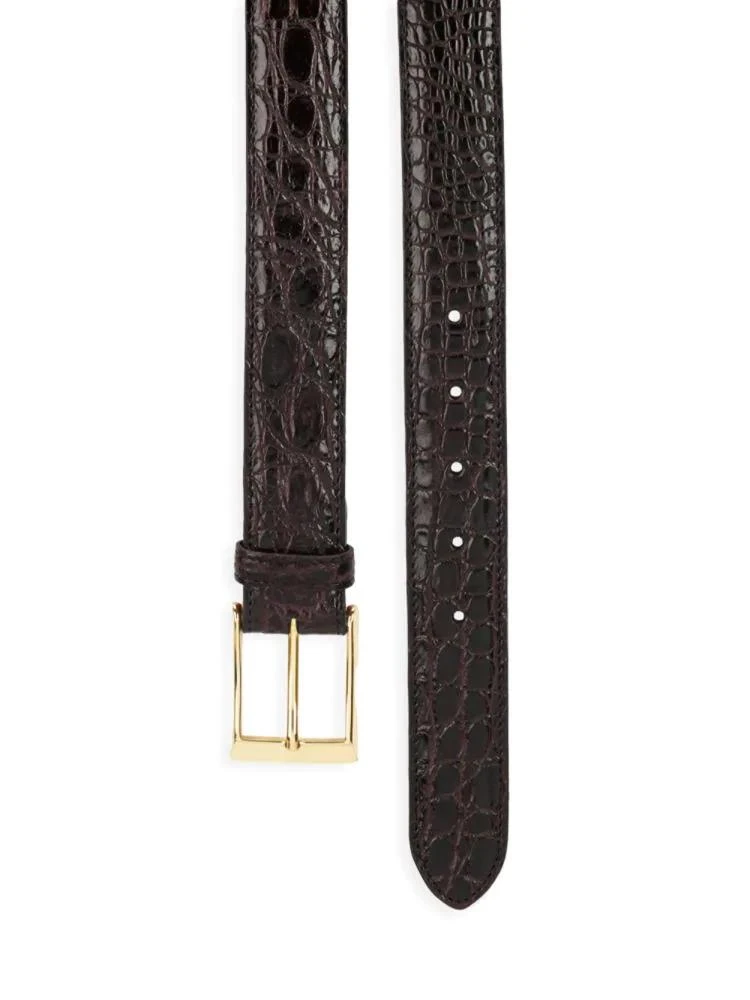 商品Saks Fifth Avenue|Boxed Crocodile Leather Belt,价格¥1029,第2张图片详细描述