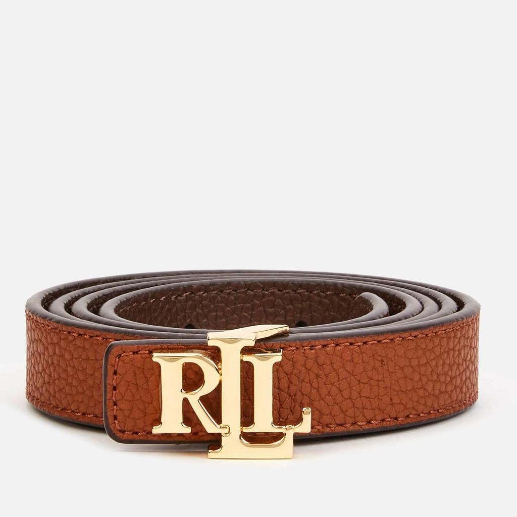 商品Ralph Lauren|Lauren Ralph Lauren Women's Reversable 20 Skinny Belt - Lauren Tan/Dark Brown,价格¥561,第1张图片