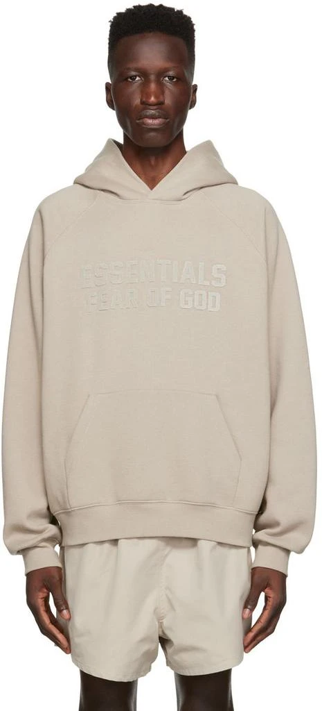 商品Essentials|Essentials灰色连帽衫卫衣大logo男,价格¥532,第1张图片