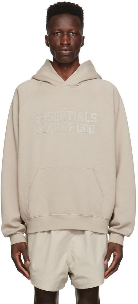 商品Essentials|Essentials灰色连帽衫卫衣大logo男,价格¥678,第3张图片详细描述