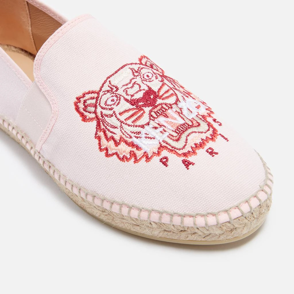 商品Kenzo|KENZO Tiger Raffia and Cotton-Canvas Espadrilles,价格¥965,第4张图片详细描述