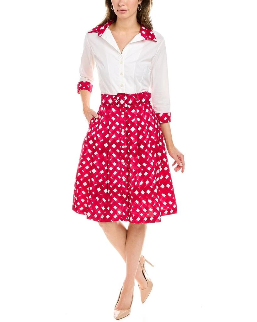 商品SAMANTHA SUNG|Samantha Sung Avery Shirtdress,价格¥1428,第1张图片
