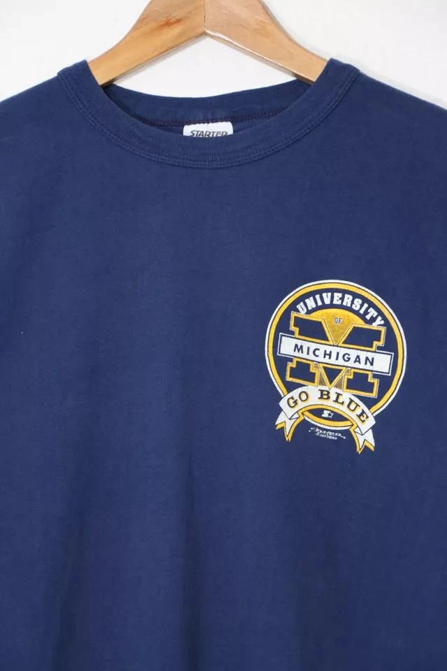 商品Urban Outfitters|Vintage 1990 University of Michigan Go Blue  T-shirt,价格¥924,第4张图片详细描述