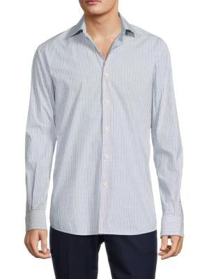 商品Zegna|​Tailored Fit Striped Dress Shirt,价格¥626,第1张图片