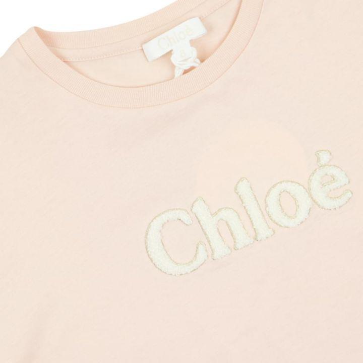 商品Chloé|Pale Pink Long Sleeve Logo T Shirt,价格¥545-¥704,第4张图片详细描述