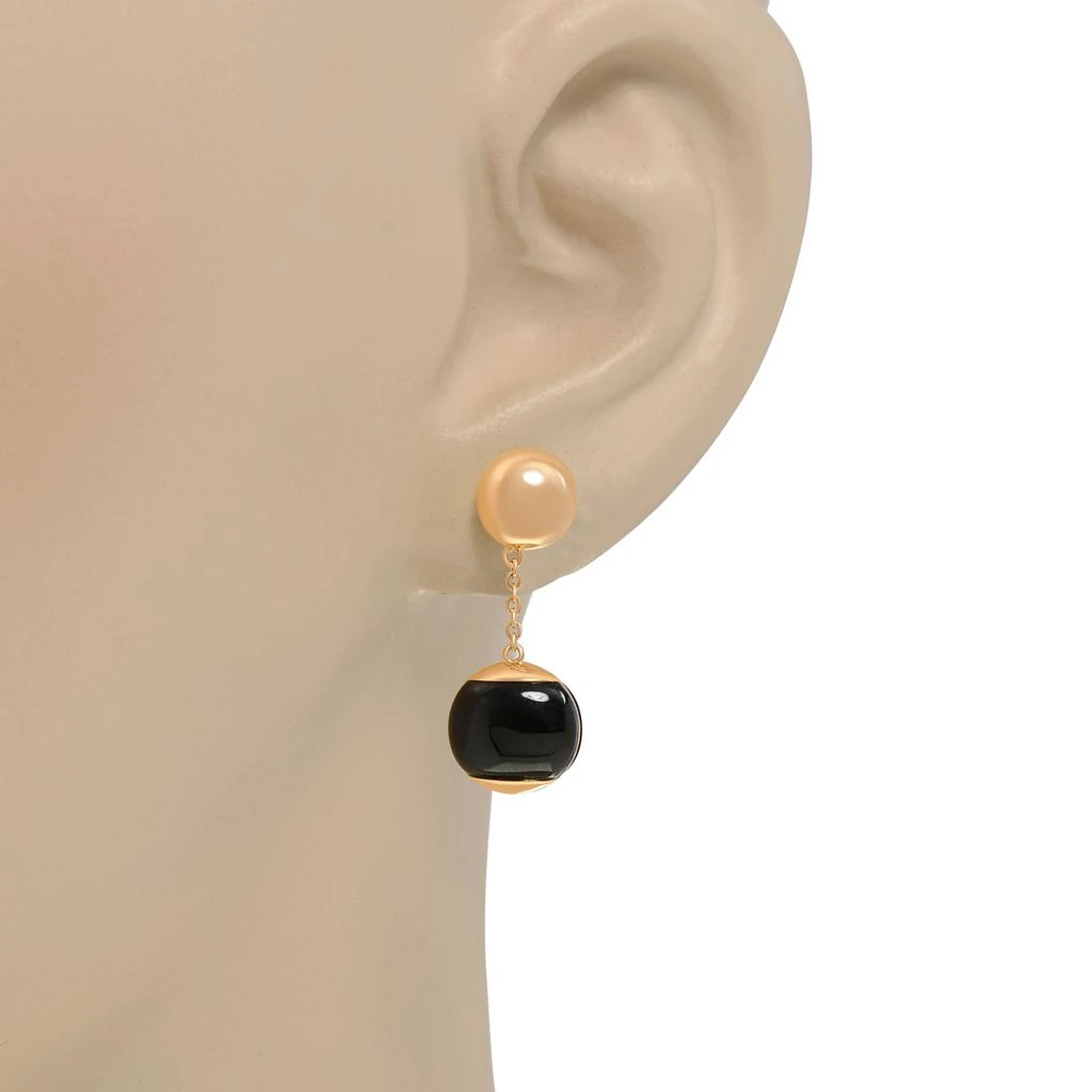 商品Roberto Coin|Roberto Coin 18K Rose Gold, Black Jade Stud Drop Earrings 8882476AXERB,价格¥9468,第2张图片详细描述