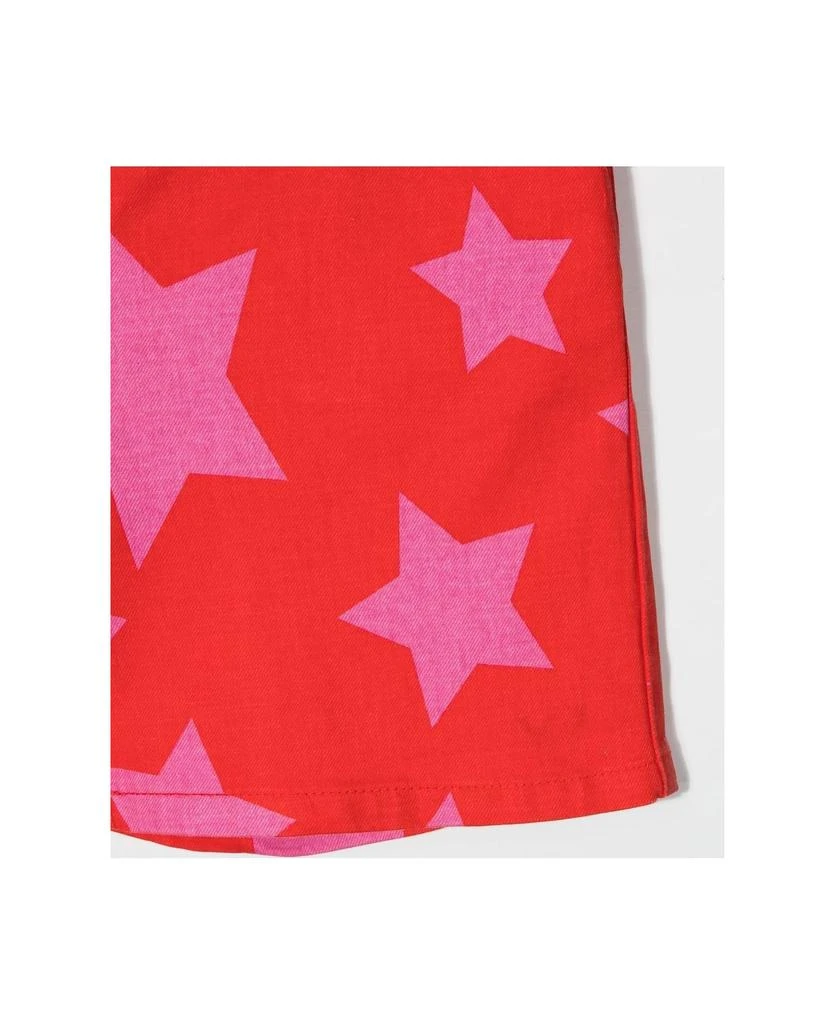 商品Stella McCartney|Kids Red Denim Shorts With All-over Pink Stars,价格¥697,第3张图片详细描述