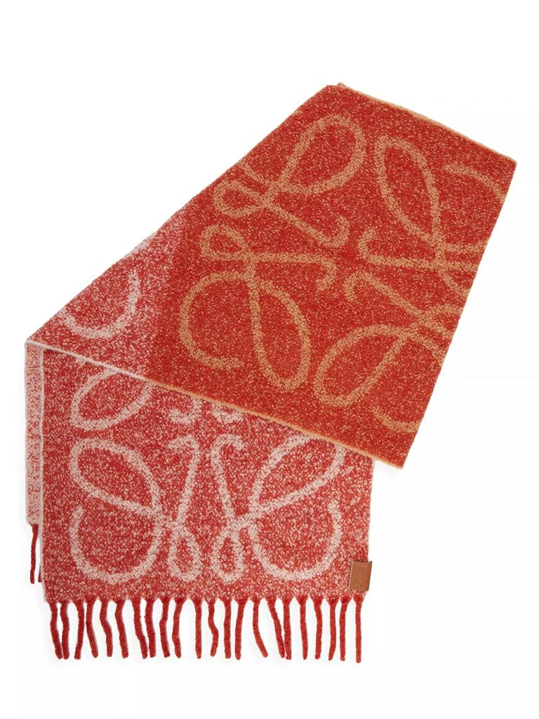 商品Loewe|Colorblocked Alpaca-Blend Anagram Scarf,价格¥5171,第1张图片