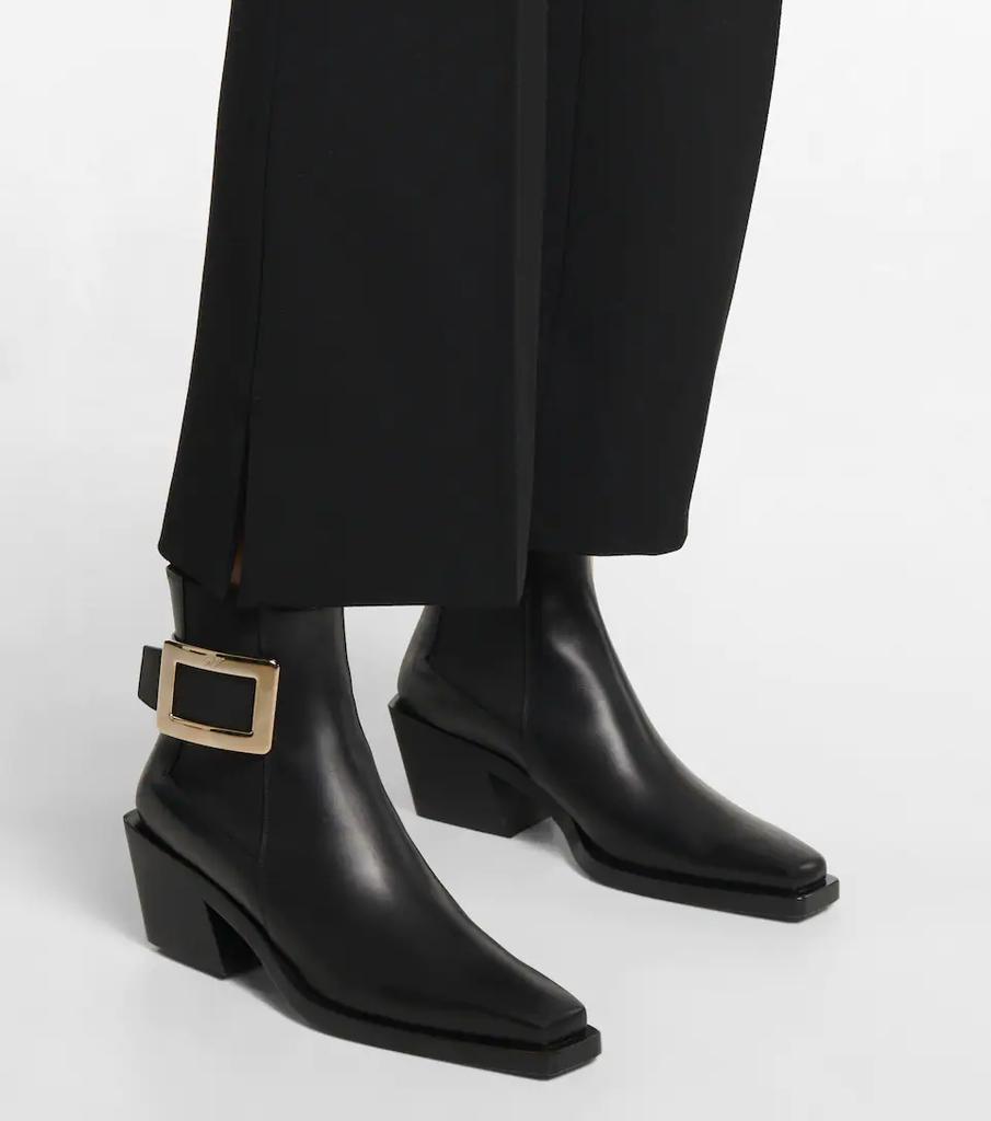 商品Roger Vivier|Belle Vivier 55 leather Chesea boots,价格¥7720,第6张图片详细描述