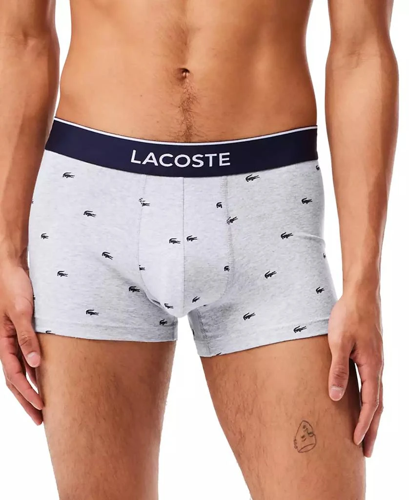 商品Lacoste|Lactose Men's 3-Pack Lifestyle All Over Print Trunks,价格¥315,第5张图片详细描述