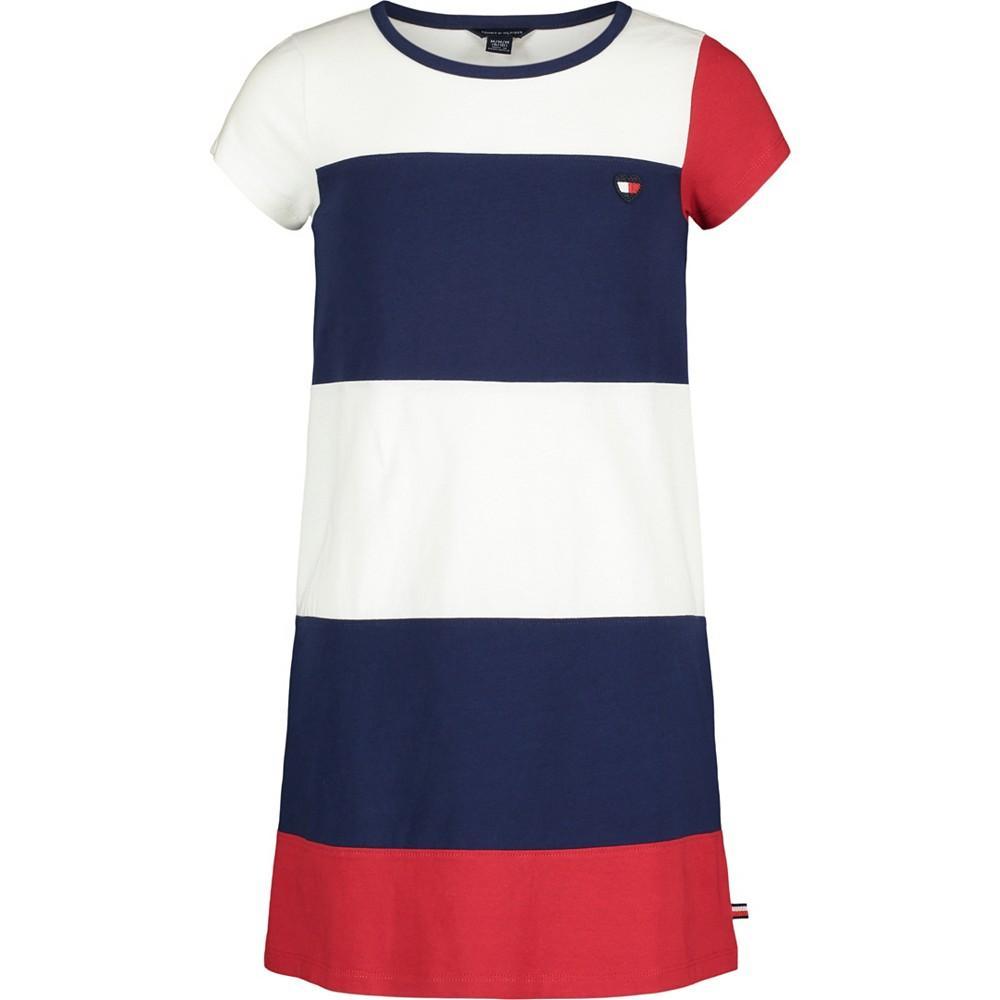 商品Tommy Hilfiger|Big Girls Colorblocked Jersey Dress,价格¥170,第1张图片