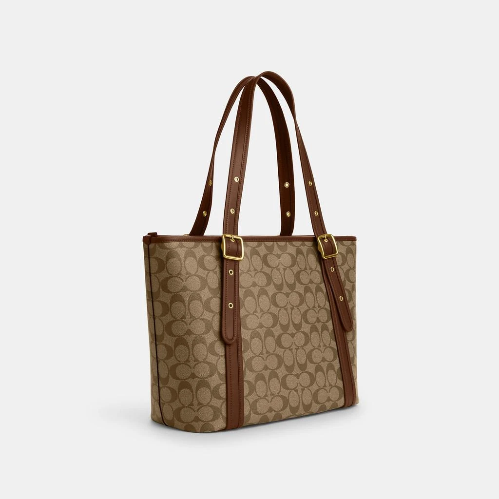 商品Coach|Coach Outlet Ashton Tote In Signature Canvas,价格¥1584,第2张图片详细描述