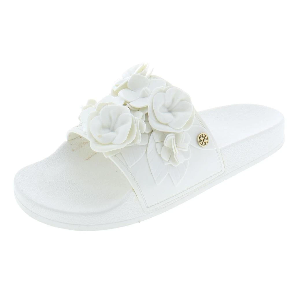 商品Tory Burch|Tory Burch Womens Blossom Slide Flowers Slide Flat Sandals,价格¥483,第1张图片