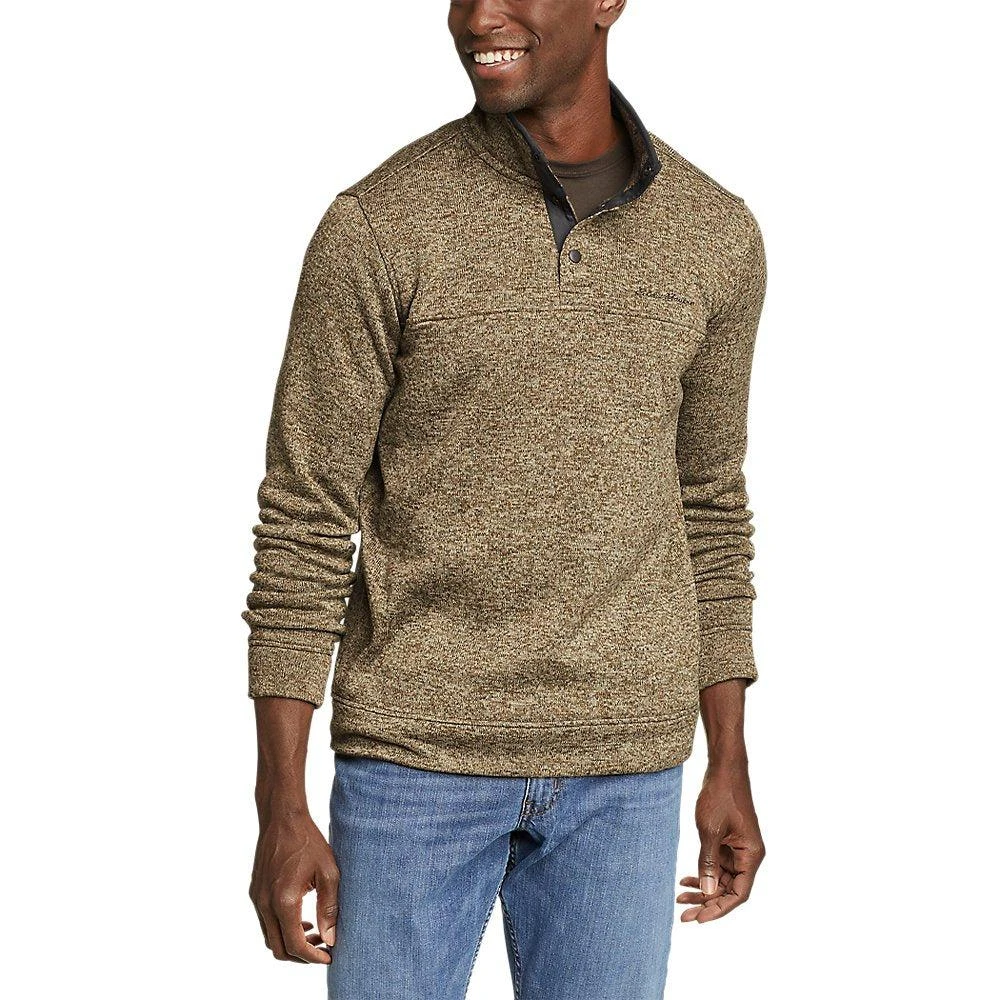 商品Eddie Bauer|Men's Radiator Fleece Snap-Front Pullover,价格¥298,第1张图片