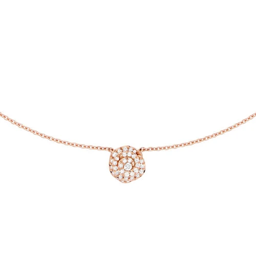 DIOR/迪奥  ROSE COUTURE系列小号18k金玫瑰金镶嵌钻石项链JRCO95007_0000 商品